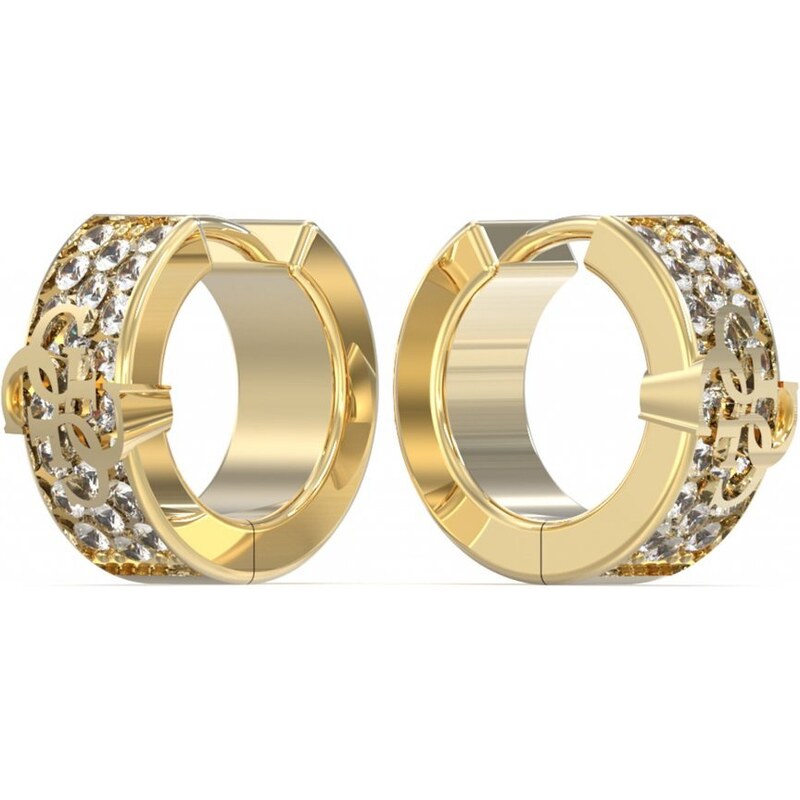 Guess Slušivé pozlátené kruhy 4G Forever JUBE03283JWYGT/U 66588902