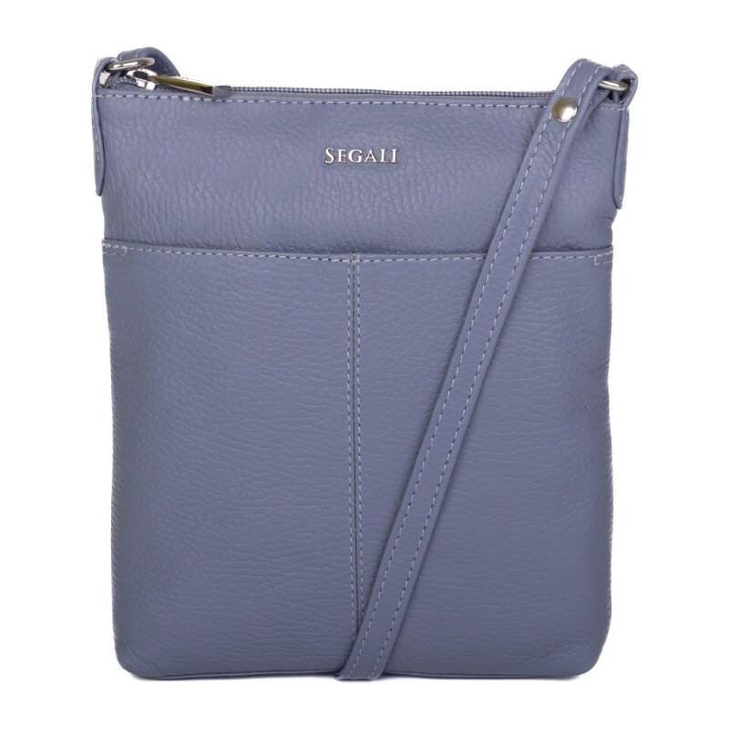 SEGALI Dámska kožená crossbody kabelka 7001 B lavender 66586743