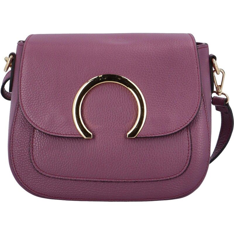 Dámska kožená crossbody kabelka fialová - ItalY Pretty fialová 48245871