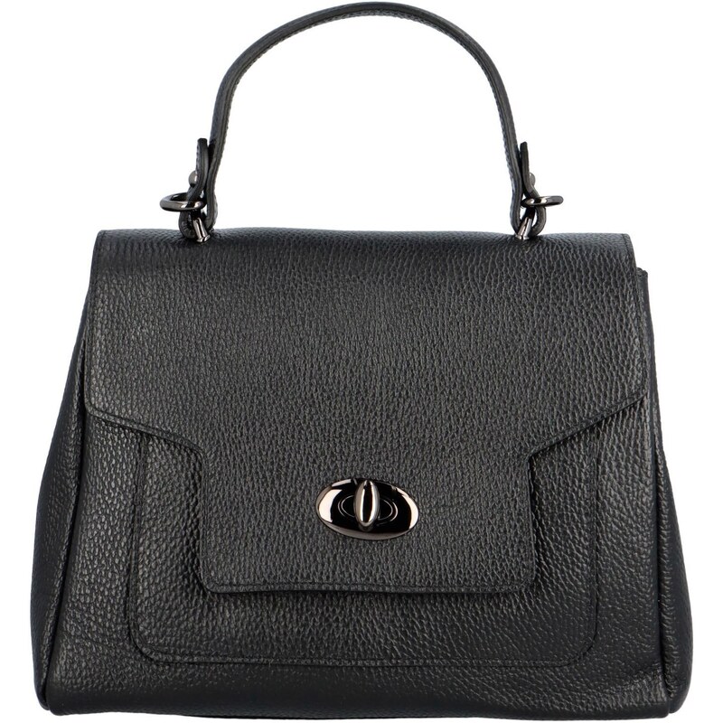 Delami Vera Pelle Dámska kožená kabelka do ruky čierna - Delami Riley 47013763