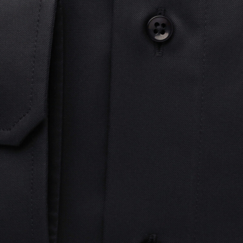 Willsoor Elegantná pánska košeľa čiernej farby slim fit 5641
