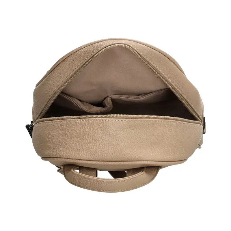 Beagles Béžový elegantný kožený ruksak „Remaster“