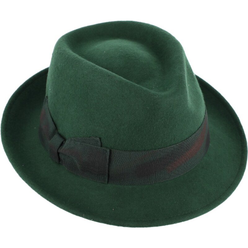 Fiebig - Headwear since 1903 Dámsky zelený nekrčivý klobúk trilby - Bema
