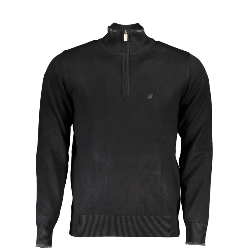 U.S. GRAND Čierny pánsky sveter US Grand Polo 64707020