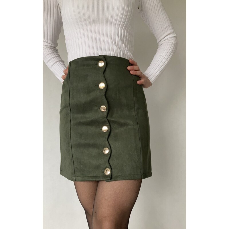 modnenakupy.sk Dámska semišová sukňa s gombíkmi ALLESA 46542769