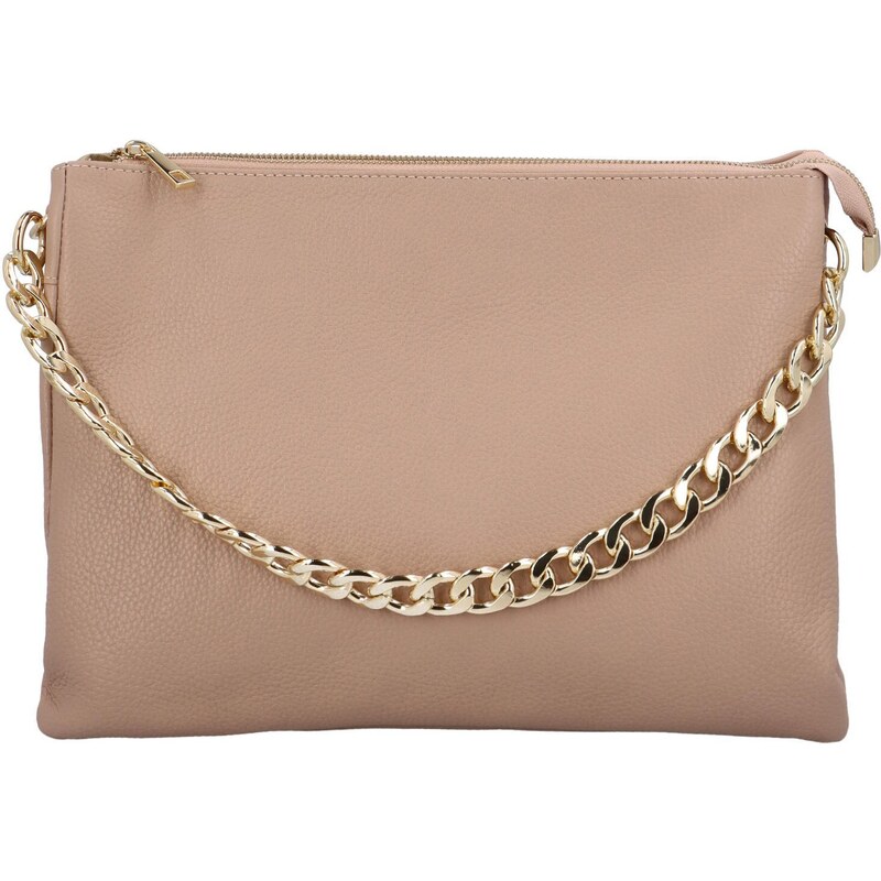 Delami Vera Pelle Dámska kožená kabelka do ruky ružová - Delami Jewel 46859187