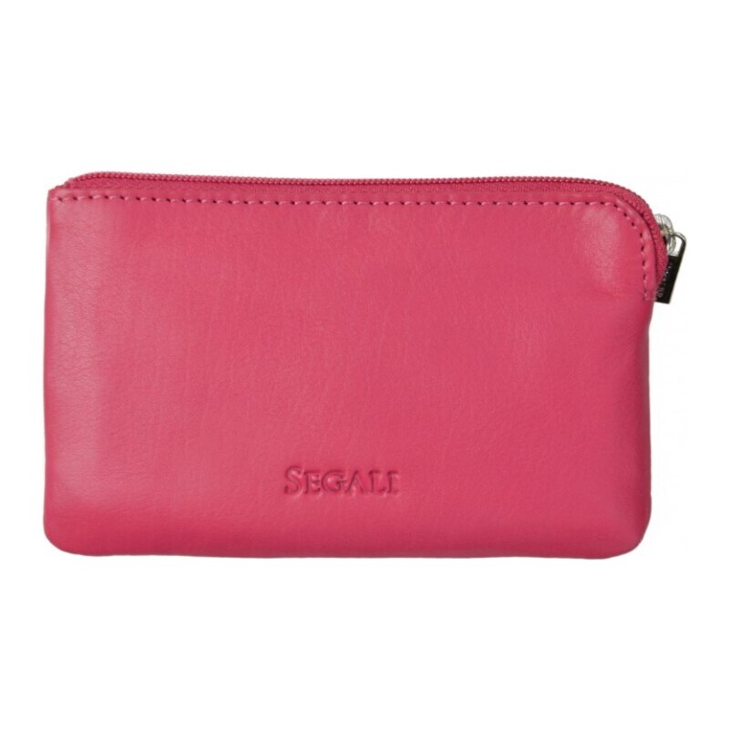 SEGALI Kožená mini peňaženka-kľúčenka 7289 pink 66591777