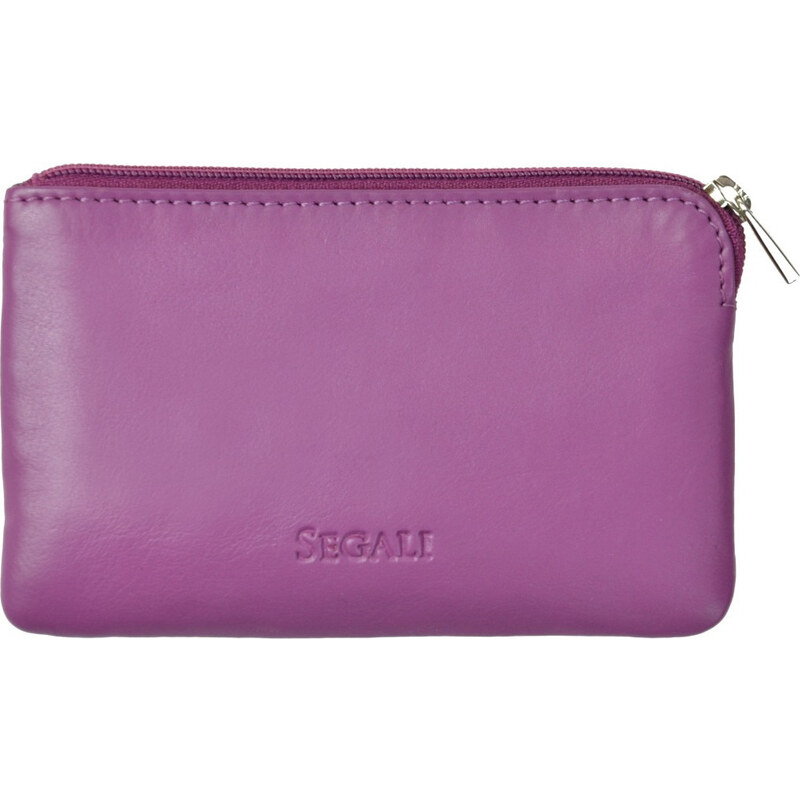 SEGALI Kožená mini peňaženka-kľúčenka 7289 fuchsia 66584275