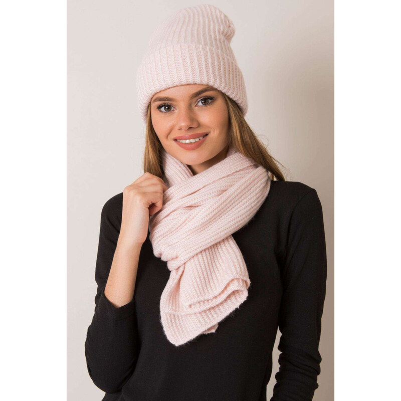 Glara Komplet čiapka + šál z vlny 46551450