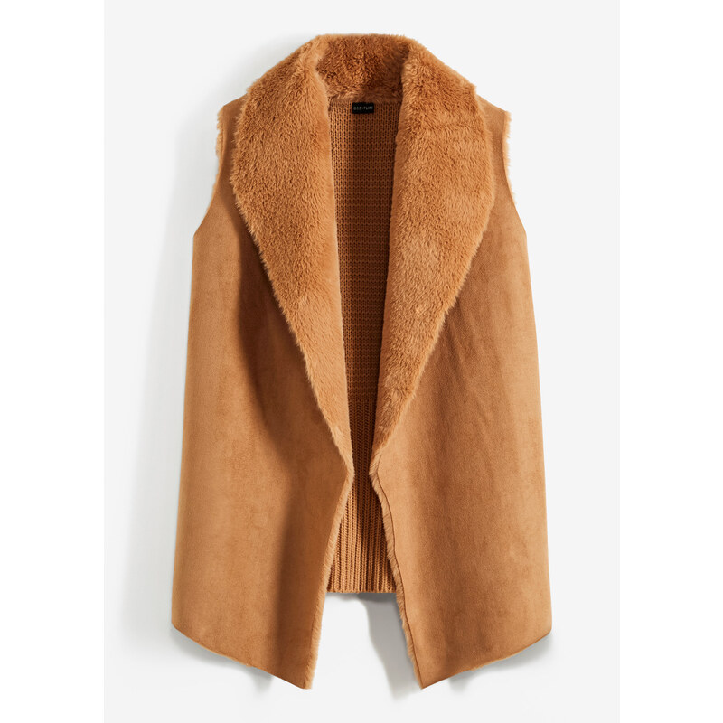 bonprix Vesta z umelej kožušiny, farba hnedá 46551851