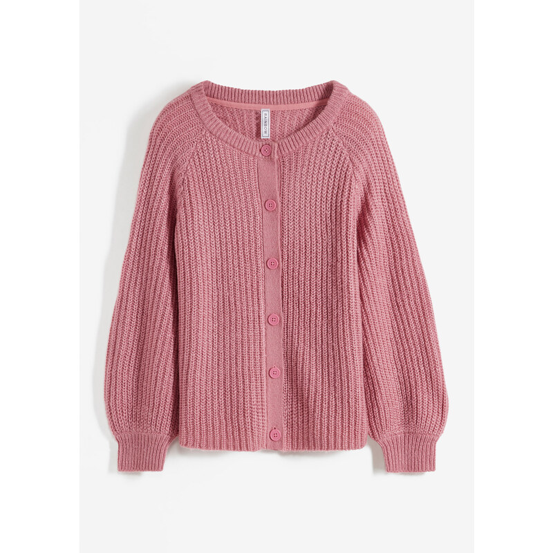 bonprix Hrubo pletený sveter, farba ružová 46551894