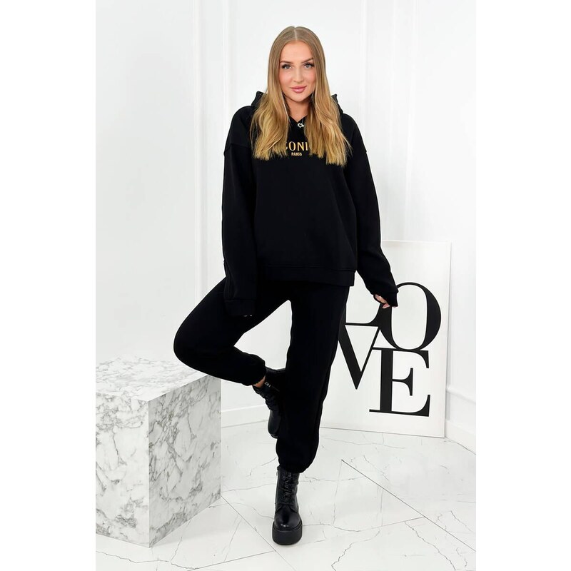 MladaModa Zateplená tepláková súprava s vyšívaným nápisom Iconic 46552273