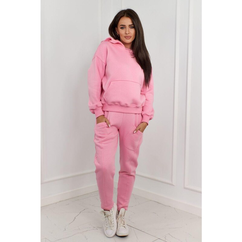 MladaModa Zateplená tepláková súprava s klokaním vreckom model 9577 46552270