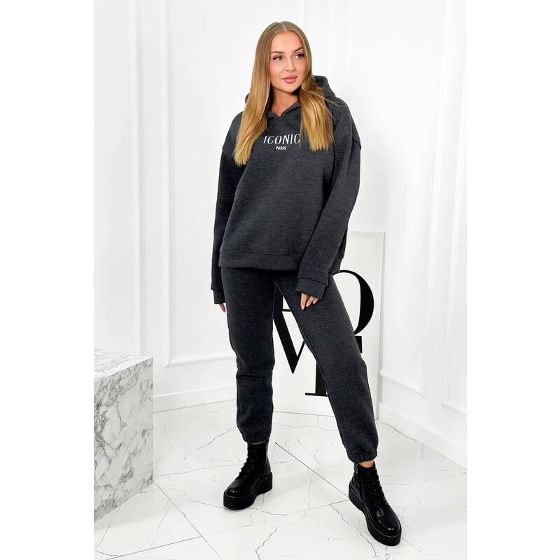 MladaModa Zateplená tepláková súprava s vyšívaným nápisom Iconic 46552275