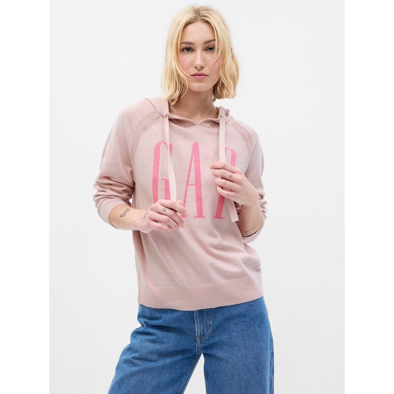 Ružová dámska mikina s kapucňou GAP 50512059