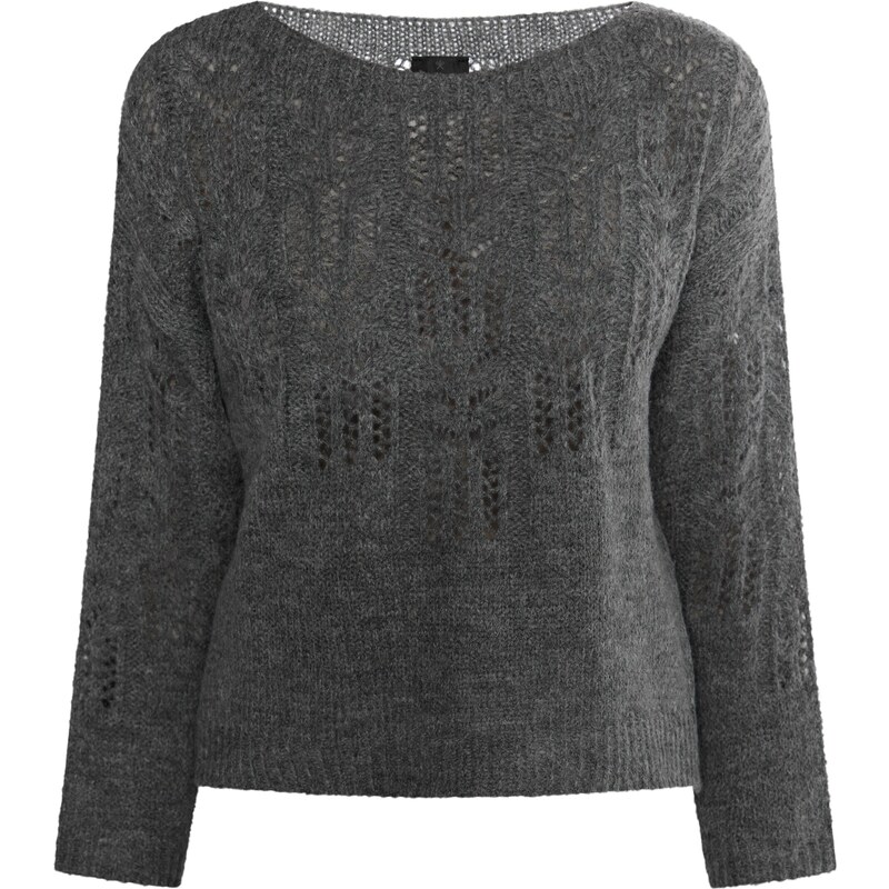 DreiMaster Klassik Sveter sivá melírovaná 54254703