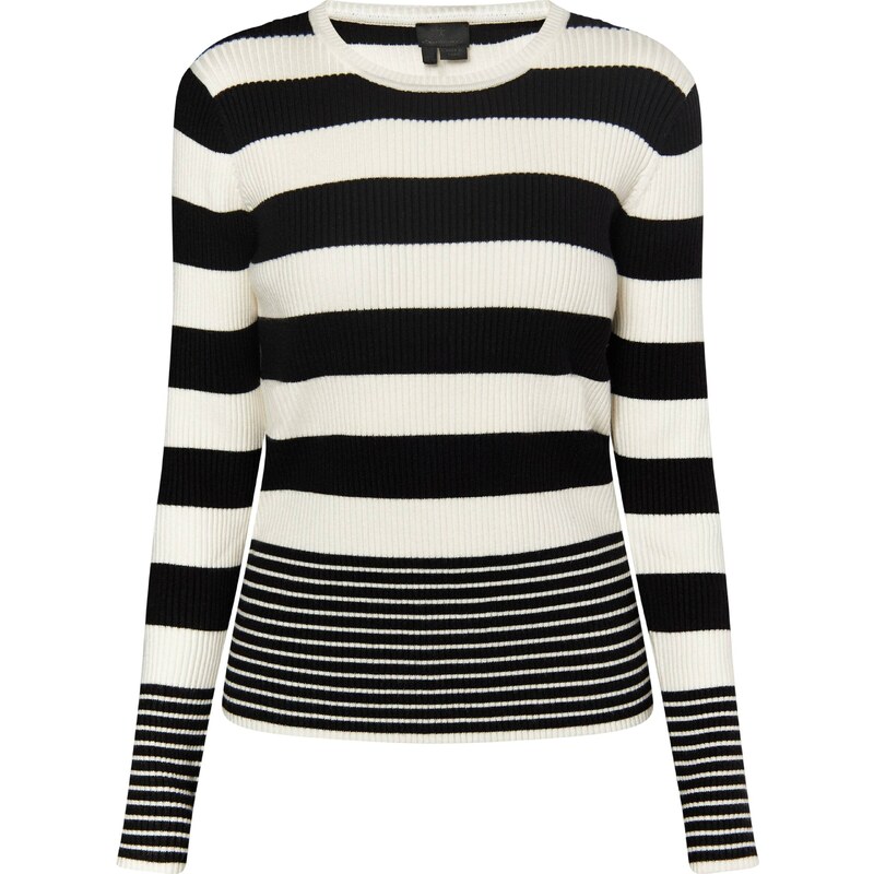 DreiMaster Klassik Sveter čierna / biela ako vlna 54256035