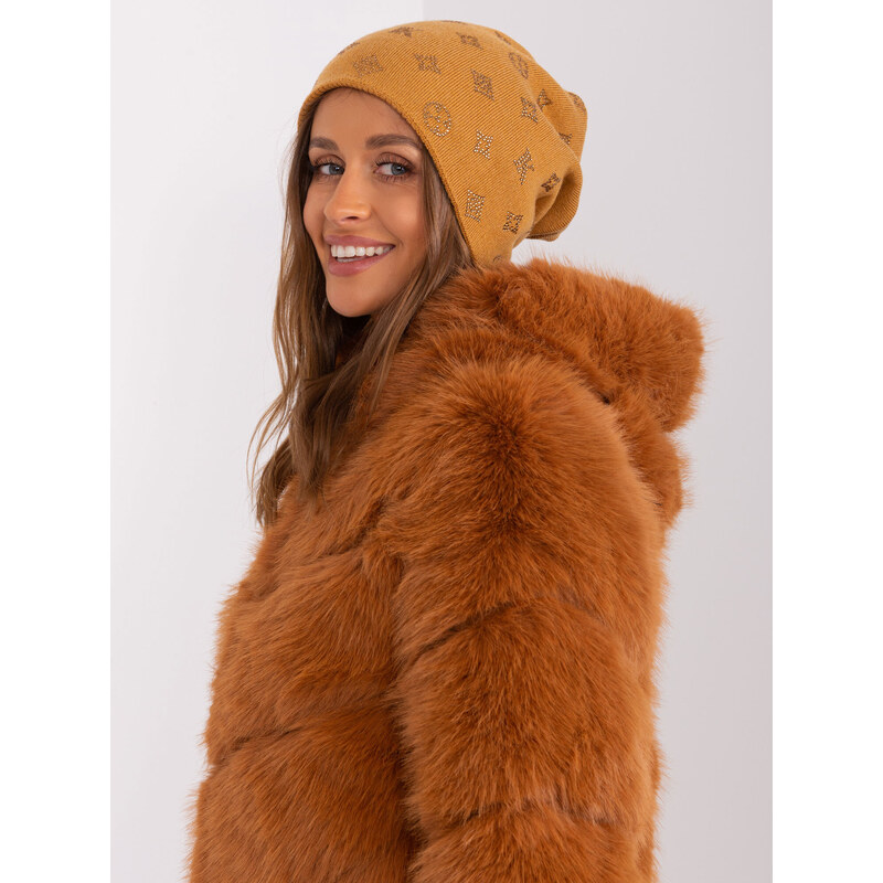 Wool Fashion Italia Cap-AT-CZ-2325.96-dark yellow 64687093