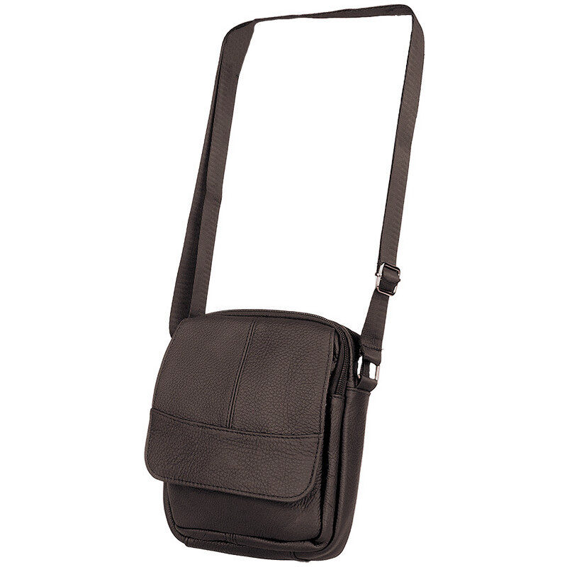 Taška cez rameno kožená s klopou 46571057