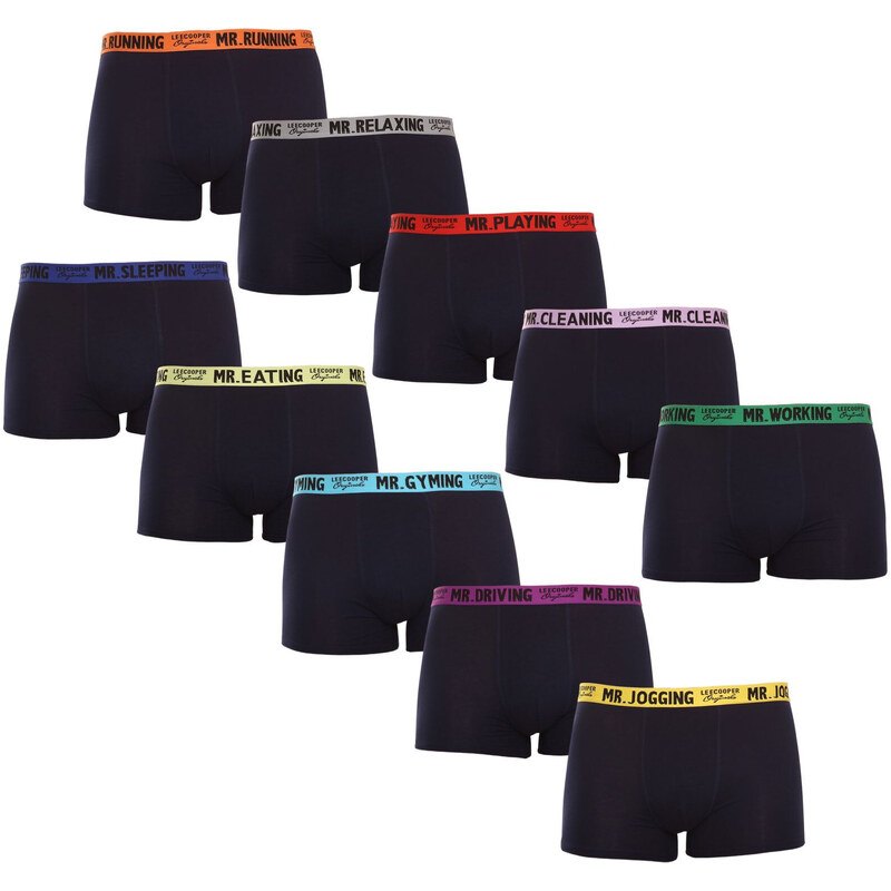10PACK pánske boxerky Lee Cooper modré (LCUBOX10P0101-1410367) 34584900