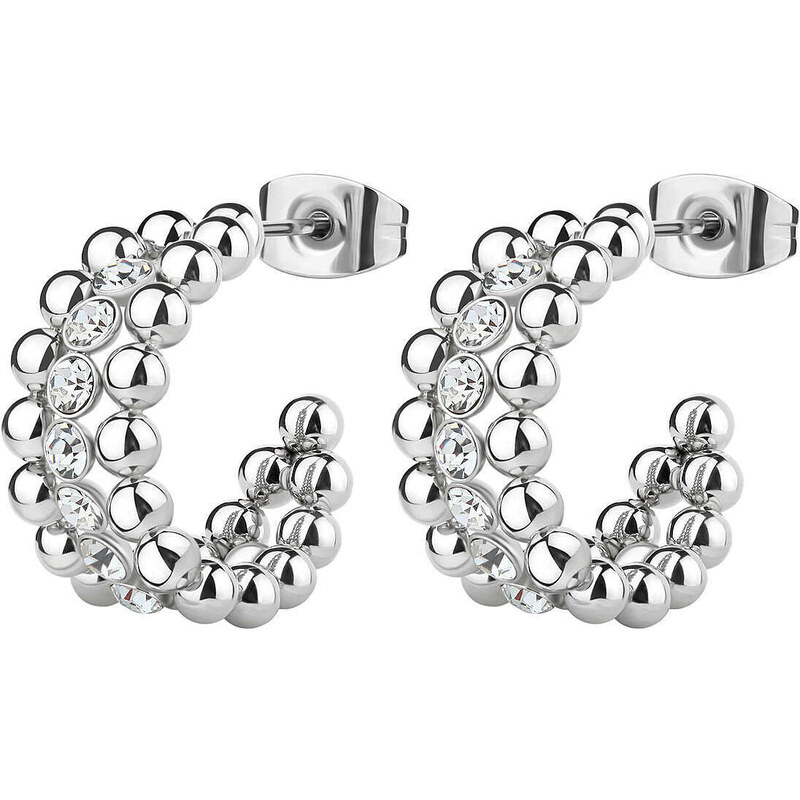 Brosway Moderné oceľové náušnice s kryštálmi Perfect BPC24 66579721