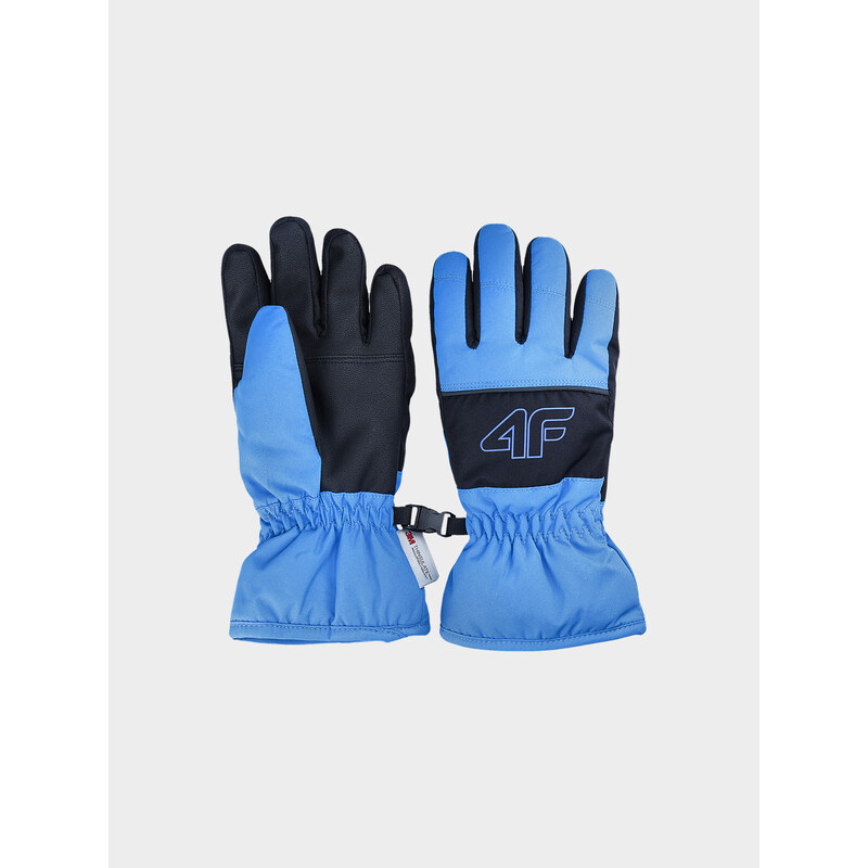 4F Chlapčenské lyžiarske rukavice Thinsulate - kobaltovo modré