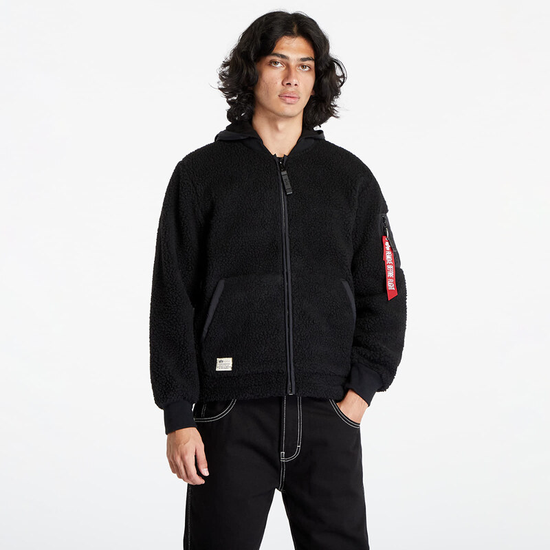 Bunda Alpha Industries Teddystoff Nylon ZH Jacket Black XL 46596350