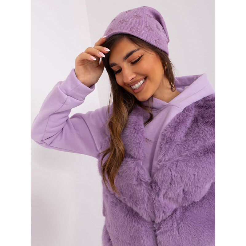 Wool Fashion Italia Cap-AT-CZ-2325.85-Light Purple 64665301