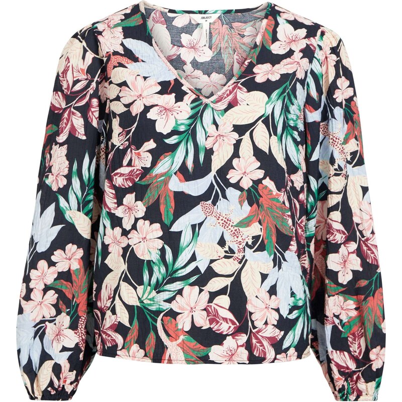 OBJECT Blúzka PARIS LEONORA svetlomodrá / zelená / svetloružová / 57308869