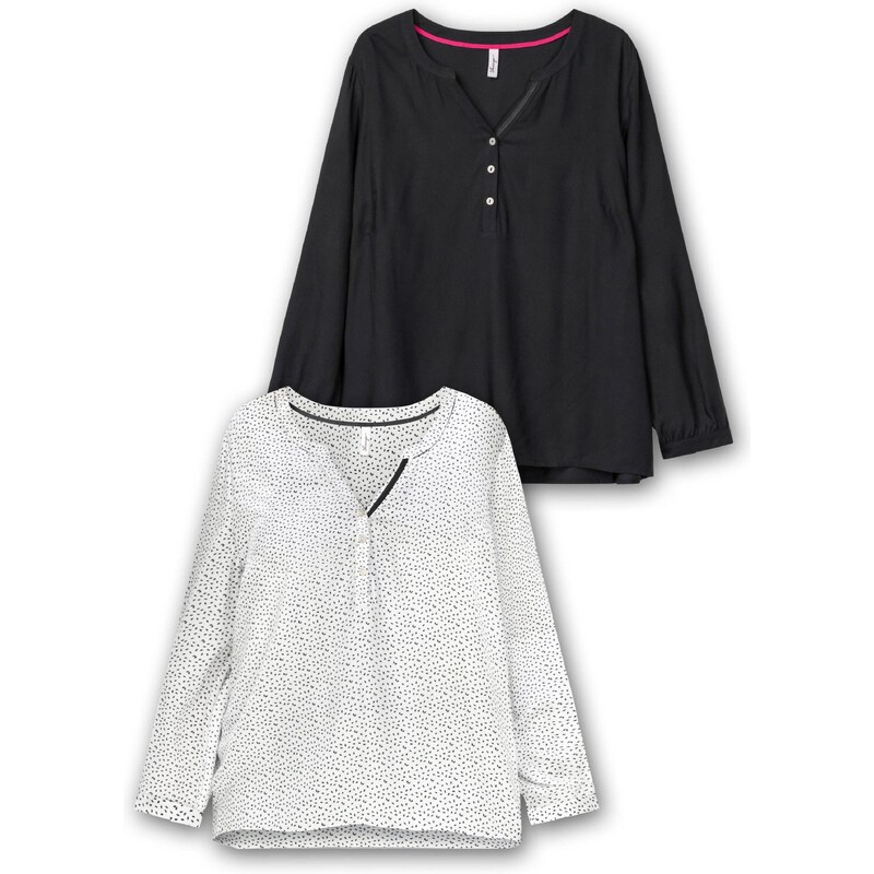 SHEEGO Tunika čierna / biela 65852821