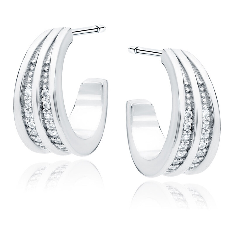 Dámske strieborné náušnice ALOE 46632947