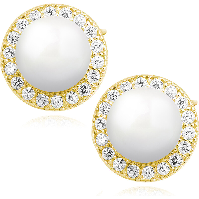 Olivie Strieborné náušnice GOLD PERLA 7906 46749908