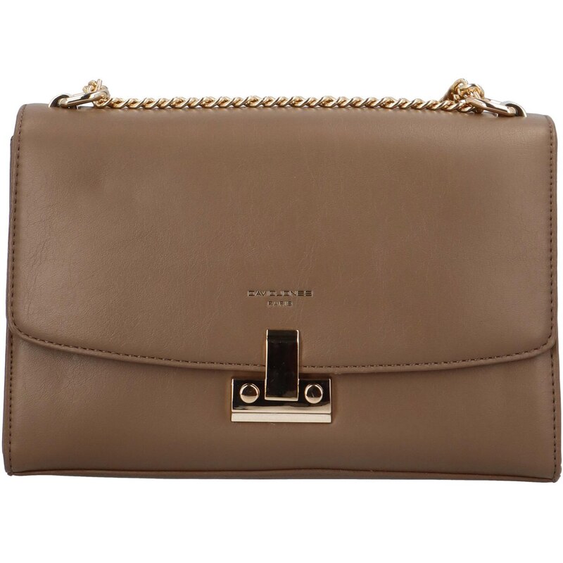 Dámska crossbody kabelka taupe - David Jones Paige taupe 46859209