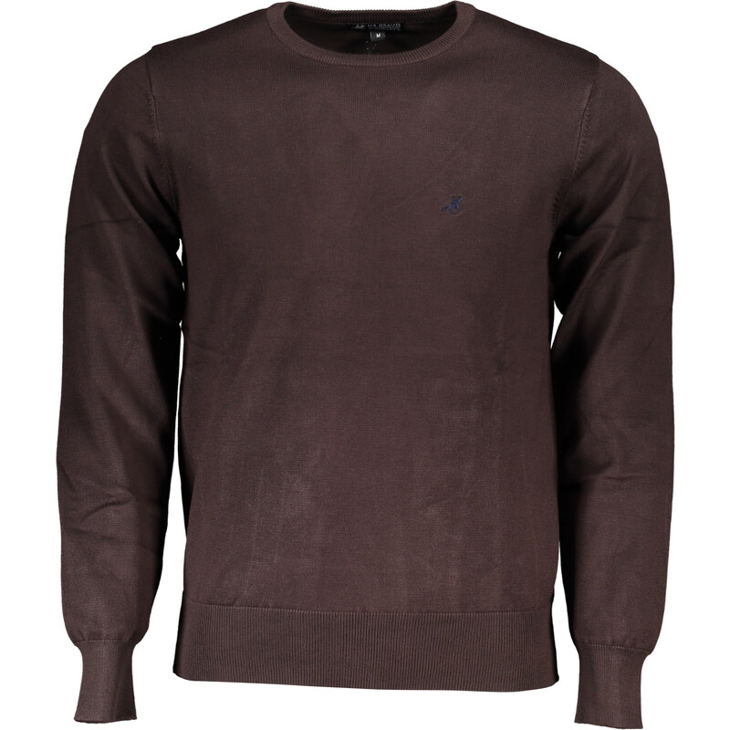 U.S. GRAND Pánsky hnedý sveter US Grand Polo 64703548