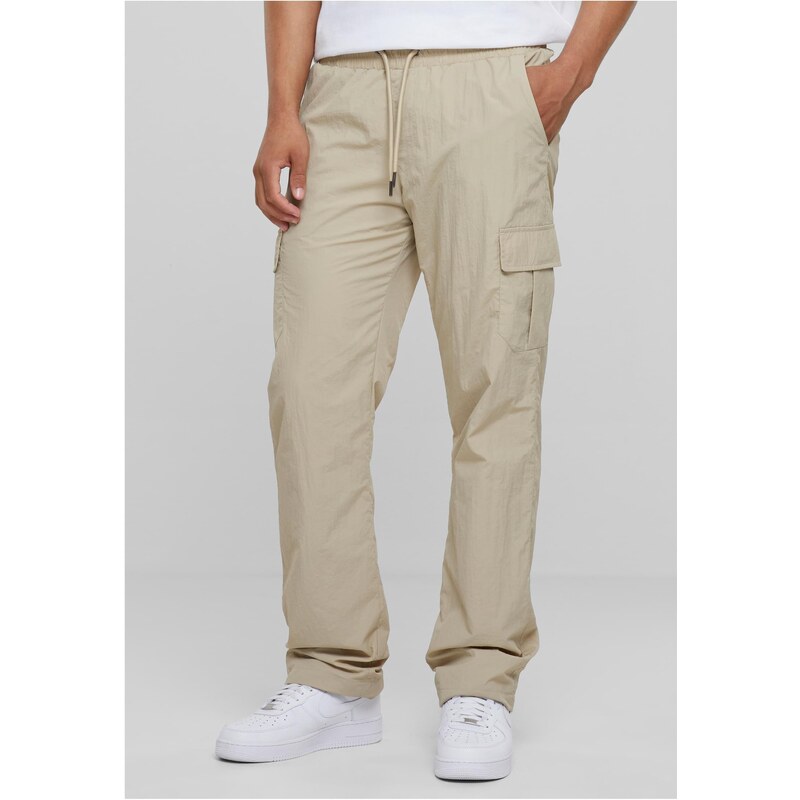 Urban Classics Straight Leg Nylon Cargo Pants Concrete 50688133