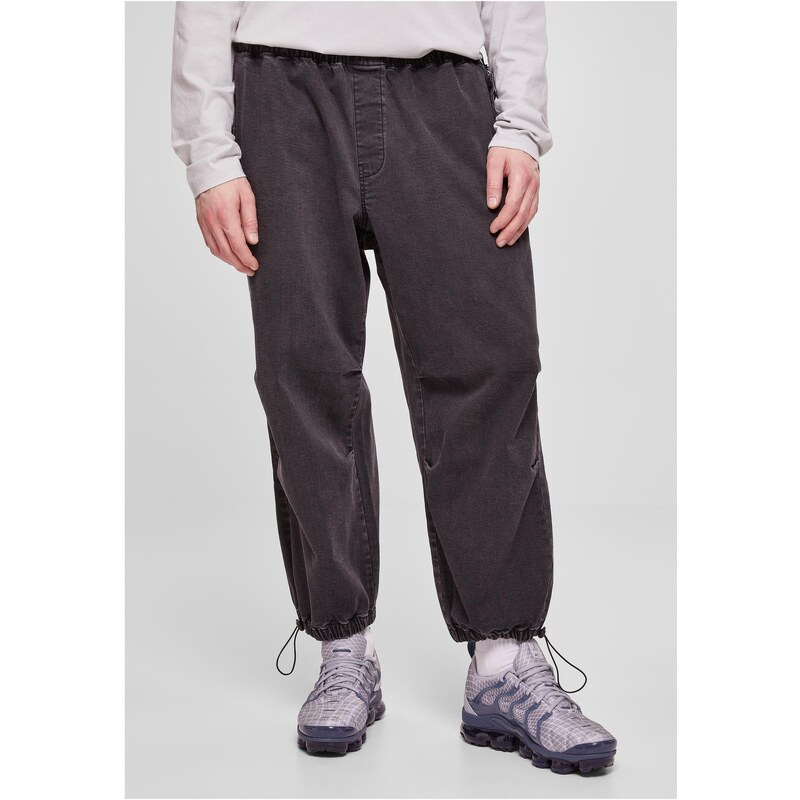 Urban Classics Pánske padákové džínsy realblack 50642686