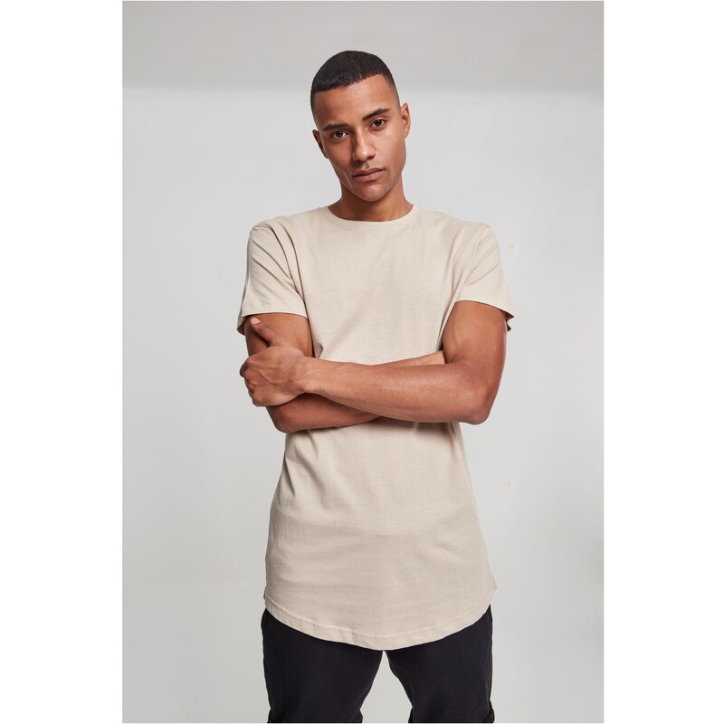 Urban Classics Mens T-shirt Shaped Long Sand 50651612