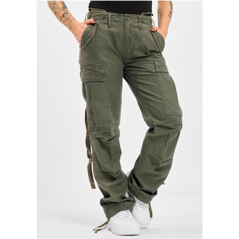 Brandit Womens M-65 Cargo Pants Olive 50640857