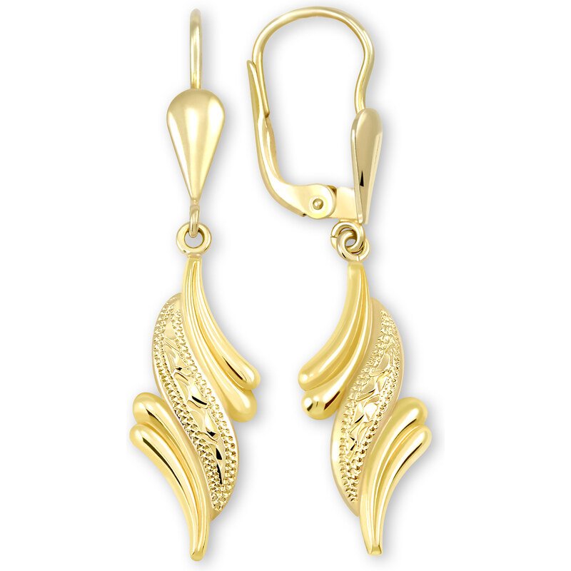 Soliter Slušivé visiace pozlátené náušnice 431 001 02263 0500000 66590726