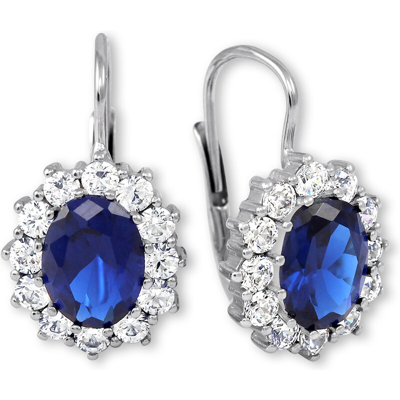 Soliter Trblietavé strieborné náušnice princeznej Kate Middleton 436 66584144