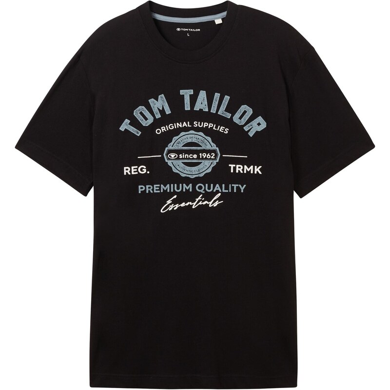 TOM TAILOR Tričko modrosivá / čierna / biela 66976353