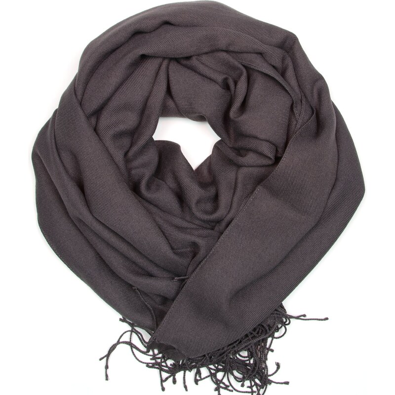 Blaire Dámsky pašmínový šál tmavo šedý 64987241