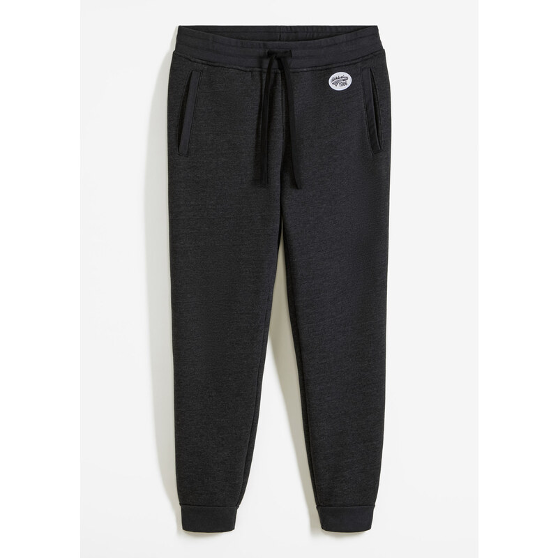 bonprix Termo tepláky s kožušinovou podšívkou, farba čierna 46699054