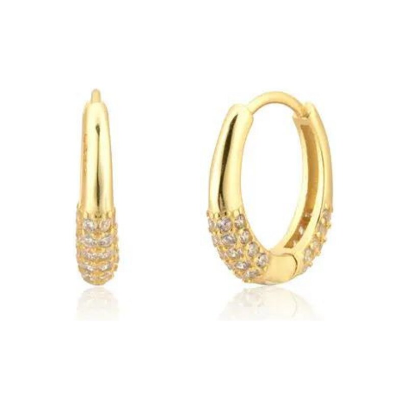 Olivie Strieborné náušnice ORELLA GOLD 7919 46736868