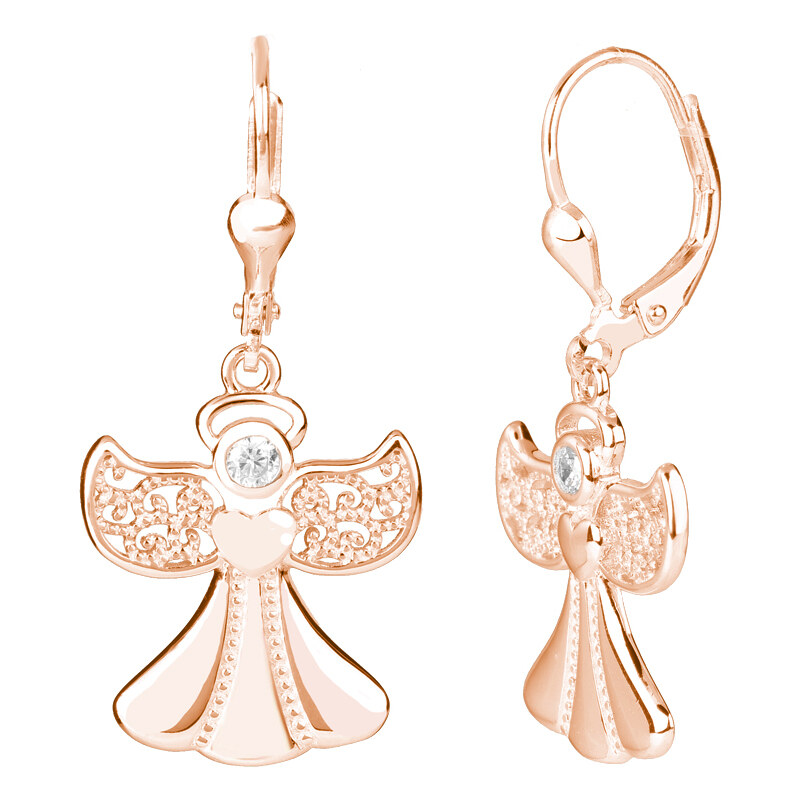 Olivie Strieborné visiace náušnice ANJEL ROSE 7912 46749913