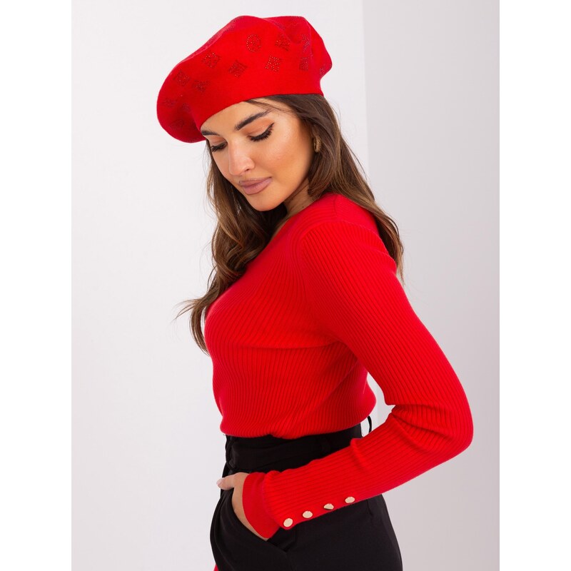 Wool Fashion Italia Cap-AT-CZ-2318.30-red 60336713