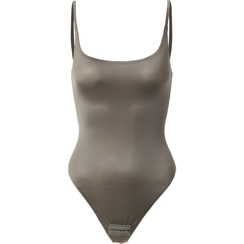 MAGIC Bodyfashion Košeľové body farby bahna 68503575