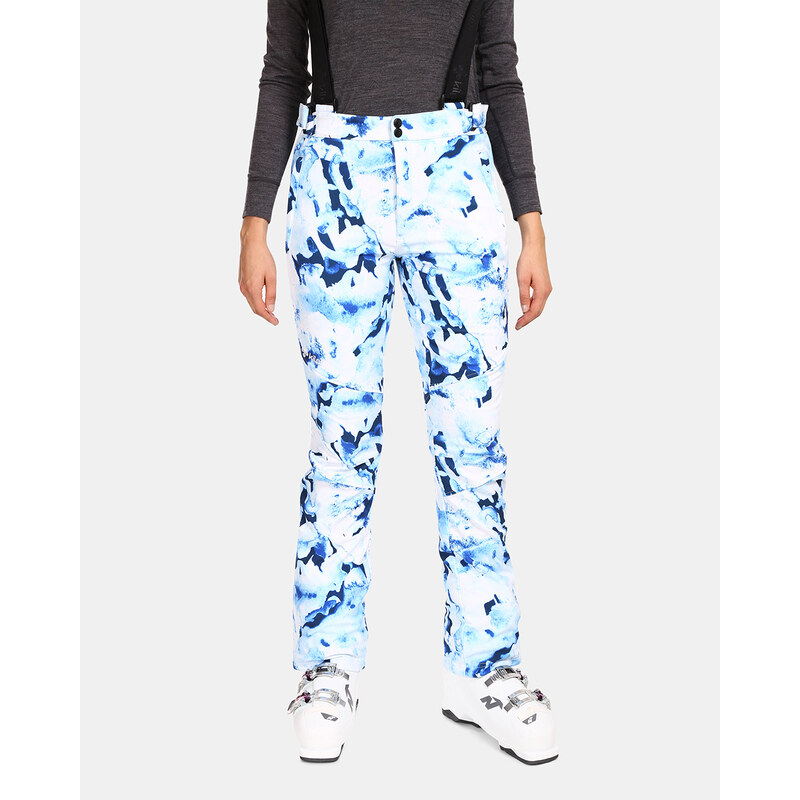 Dámske softshellové lyžiarske nohavice Kilpi TORIEN-W biela 46724932