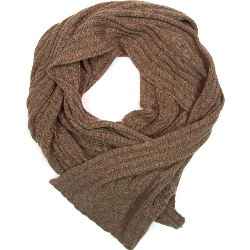 Blaire Dámsky úzky šál Mirela svetlo hnedý 64987438