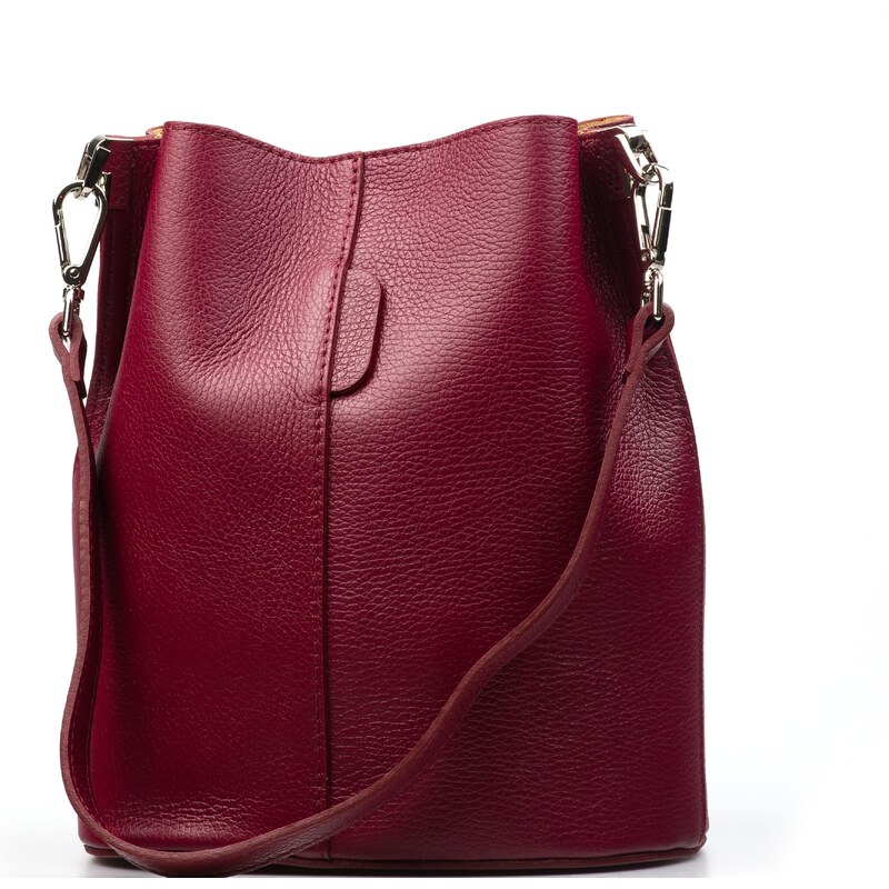 Blaire Kožená kabelka Nita bordó 65629009